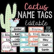 Are you interested to learn more about these unique desert plants? Cactus Name Tags Editable This Bundle Includes Several Different Options For Cactus Name Tags These Name Tags Are T Locker Name Tags Cactus Names Name Tags