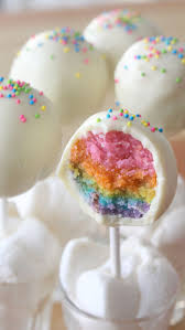 Surprise Rainbow Cake Pops Recipe Rainbow Cake Pops Rainbow Cake Cake Pops
