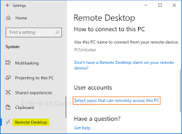 Add User To Remote Desktop Users Group In Windows 10 Password Recovery