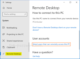 The remote desktop for windows 10 allows you to connect to a remote pc from anywhere and get your work done wherever you are, a great tool for professionals in order to use the remote desktop app, you have to first configure your pc for remote access. Add User To Remote Desktop Users Group Password Recovery