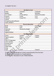 How can i get my state i.d. My Identity Card Esl Worksheet By Nbcnas