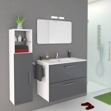 Meuble De Salle De Bains De 80 A 99 Gris Argent Happy Leroy Merlin Leroymerlin Salle De Bain Meuble De Salle De Bain Meuble Salle De Bain