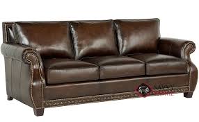 Parker Leather Sofa With Down Blend Cushions By Bernhardt In 165 220 Sofa Leather Sofa Bernhardt Sofa