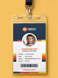 This is one of the most necessary things to include in the office id card. Employees Id Card Template Awesome 10 Free Employee Id Card Design Templates Mockups Employee Id Card Id Card Template Identity Card Design