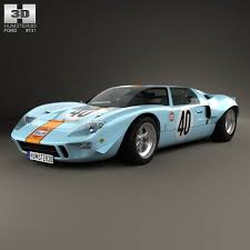 3d Model Of Ford Gt40 1968 Ford Gt40 Ford Car 3d Model