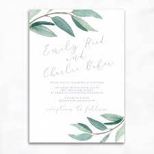 Lovely Eucalyptus Wedding Invitations Smitten On Paper Eucalyptus Wedding Invitation Flower Wedding Invitation Wedding Invitations