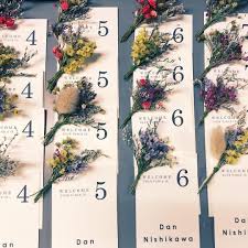 カリヨン高知 on instagram 色とりどりのドライフラワーをエスコートカードに添えて ゲストがわくわくするアイテムでおもてなしを おふたりのこだわりのイメージに合わせてカリヨン高知がトータルコーディネート致します カリヨン エスコートカード