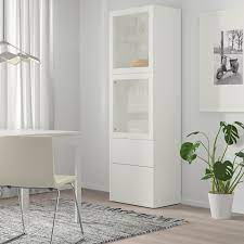 Un beau buffet ikea pas cher et pratique, ça vous dit ? Besta Combinaison Rangement Ptes Vitrees Blanc Lappviken Blanc Verre Transparent Ikea