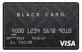 Funnily enough, black cards aren't necessarily black in color. What Makes Someone Eligible For A Visa Black Card Quora