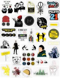 Aesthetic Baddie Printable Cute Stickers Black And White Top Sticker Pack Sticker By Lauren53103 Twenty One Pilots Art Twenty One Pilots One Pilots