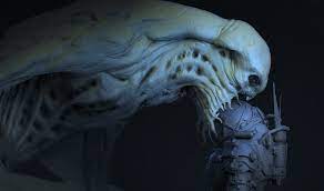 A monster movie, creature feature, or giant monster film is a film that focuses on a group of characters struggling to survive attacks by one or more antagonistic monsters, often abnormally large ones. Underwater Director Shares Creature Concept Art And Talks About How He Got That Monster In The Movie Exclusive Bloody Disgusting