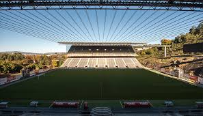 The home for the sporting clube de braga this stadium carves into the face of the adjacent monte castro quarry which overlooks the city of braga. Estadio Sporting Clube De Braga