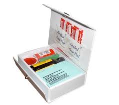 Keep out of reach of children. Pvc First Aid Kit Mini 9 Items