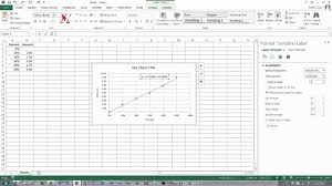 Excel 2013 Scatter Chart With A Trendline