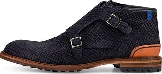 Stilvoll, zeitgemäß und mit einem augenzwinkern. Floris Van Bommel Double Monk Boot Dunkelblau Gortz 32276301
