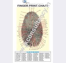 Fingerprinting Chart Poster India Delhi Mumbai