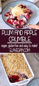 Plum And Apple Crumble Plum And Apple Crumble Vegan Crumble Plum Crumble Recipes