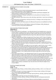 Karen brown dayjob limited the big peg 120 vyse street birmingham b18 6nf england t: Manufacturing Manager Resume Samples Velvet Jobs