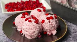 Follow the recipe for vanilla almond milk ice cream below, and add 1/4 cup cocoa or cacao powder. Pomegranate Ice Cream Recipe Ice Cream Recipe Without Condensed Milk Yummy Recipes Us