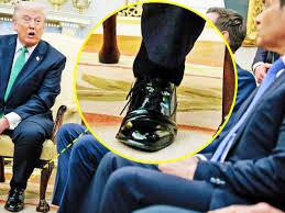 Trump, 79, Flashes Bulbous Cankles as He Meets World Leader Irish Prime  Minister Micheál Martin