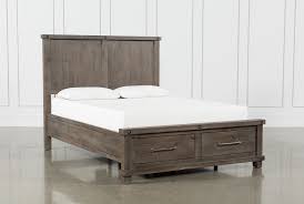 Bed frames that have storage are popping up in furniture stores online and offline these days. Jaxon Grey Full Storage Bed Living Spaces