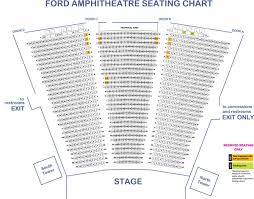 seating chart maps the ford theatres