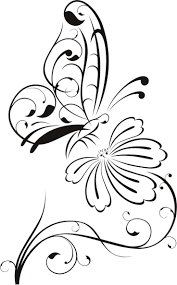Black And White Flower Outline Images Black And White Flower Outline Free Download Best Black And Flower Drawing Flower Outline Outline Drawings