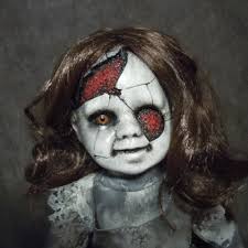 Spooky Doll Creepy Doll Ghostly Old Fashioned Lady Doll Macabre Decor Dark  Art Horror Doll Day of the Dollies #449 No Stand