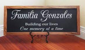 Whether you're searching for a graduation gift, promotional giveaway or home redecoration items, lazer designs has custom home décor wall signs for you. Spanish Wall Decorfamilia Wall Decorfarmhouse Signsspanish Etsy In 2021 Spanish Home Decor Farm Wall Decor Wall Decor Pictures