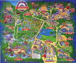 Alton Towers Map From 1994 Theme Park Map Park Alton