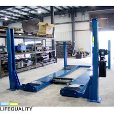 4 Post Hydraulic Car Lift Capacity 4 Ton Automotive Lift ...