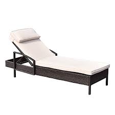 Get 5% in rewards with club o! Casart Wicker Rattan Recliner Chair Porch And Yard Patio Chaise Lounge With Adjustable Backrest For Beach Chairs Patio Lawn Garden Fcteutonia05 De