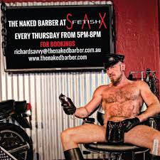 The Naked Barber on X: I'm back home in Sydney 🇦🇺 and back at the  @SaxFetish pop up shop tomorrow night from 5pm so come and get a haircut  and I can