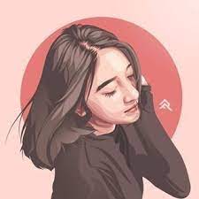 Pin By Isabel Sholla On Gadis Cantik Vector Portrait Illustration Digital Portrait Illustration Girls Cartoon Art