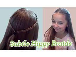 Braids always look romantic and fashionable and it can be created on medium and long hair by here, let's have a look at different braided hairstyles. Subtle Hippy Braids Cute Girls Hairstyles Youtube