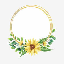 Yellow Flower Frame With Watercolor Style Vector And Png In 2020 Flower Background Wallpaper Flower Frame Sunflower Wallpaper