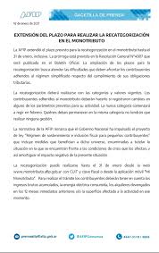 Cómo quedan las nuevas categorías. Afip Anuncio En Su Web La Prorroga Para La Recategorizacion Del Monotributo Sos Contador El Blog