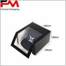Foldable Black Hat Packaging Boxes With Windows Packaging Wholesale Hat Boxes Paper Hat Box Packaging