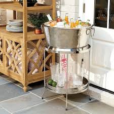 Maybe you would like to learn more about one of these? Avalon Hammered Silver Tray Stand Beverage Tub