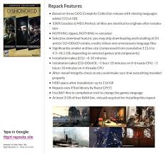 .year edition repack free download pc game cpy skidrowcodexreloaded.com dishonored game of the year experience the definitive dishonored collection with the game of the year edition. Dishonored Complete Collection Gog Multi9 10 Fitgirl Repack Selective Download From 4 3 Gb Crackwatch
