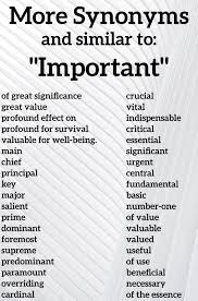 More Synonyms For Important In 2020 Writing Tips Creative Writing Tips Writing Advice