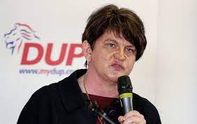 Outgoing democratic unionist party (dup) leader arlene foster has won a record £125,000 in damages from a celebrity doctor who tweeted that she was cheating on her husband. Dup S Arlene Foster Unionist Split Strengthens Sinn Fein Border Poll Calls The Irish News
