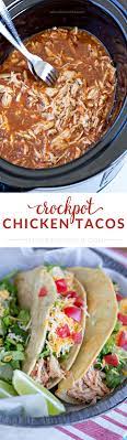Easy Crockpot Chicken Tacos Yellowblissroad Com Recipe Recipes Chicken Tacos Crockpot Crockpot Recipes