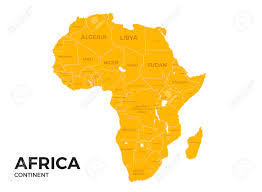 Map of africa with names. Africa Continent Location Modern Detailed Vector Map All World Royalty Free Cliparts Vectors And Stock Illustration Image 68425721