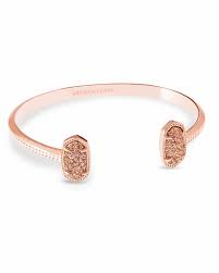 Free us shipping on orders over $50! Elton Rose Gold Cuff Bracelet In Rose Gold Drusy Kendra Scott
