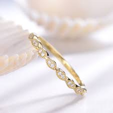 White Gold Cz Cubic Zirconia Wedding Band Art Deco Marquise Half Eternity Ring 925 Ster Cubic Zirconia Wedding Bands Engagement Ring Wedding Band Diamond Bands