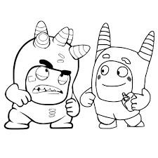 Coloring and connect the dots activity sheet. Oddbods Coloring Pages 55 Images Free Printable