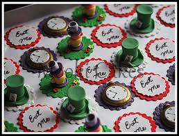 Mother of two boys roche is originally from austria where she learnt her trade as a pastry. Alice In Wonderland Cupcake Toppers Cakecentral Com