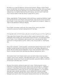 Berita berisi catatan yang rinci mengenai siapa yang terlibat, di mana kejadian itu terjadi, waktunya, dll. Contoh Hadits Maudhu Bulan Rajab Nusagates