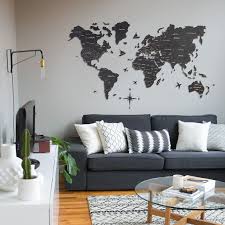 Design your everyday with maps wall tapestries you'll love to hang on the wall or lay on the ground. 25 World Map Wall Art Designs Made From Wood